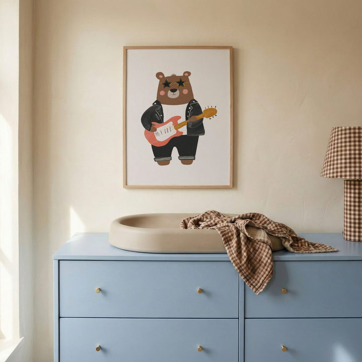 Rockstar Bear Print