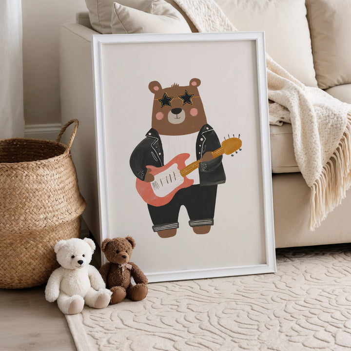 Rockstar Bear Print
