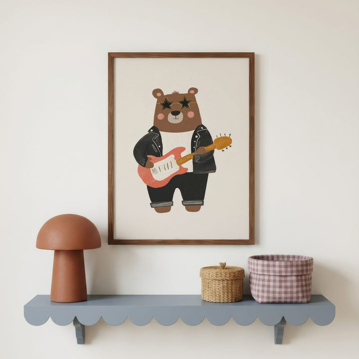 Rockstar Bear Print
