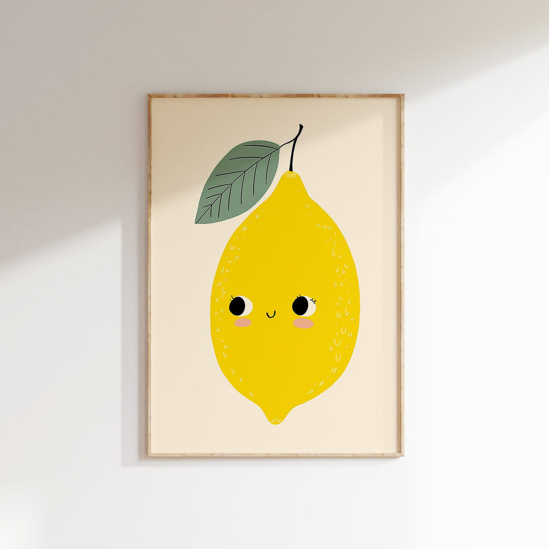 Smiling Lemon Print
