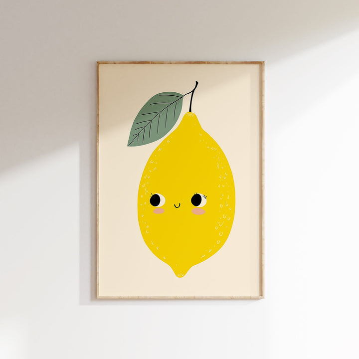 Smiling Lemon Print