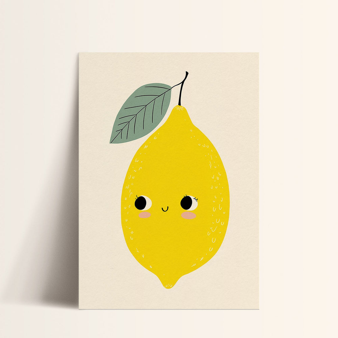 Smiling Lemon Print
