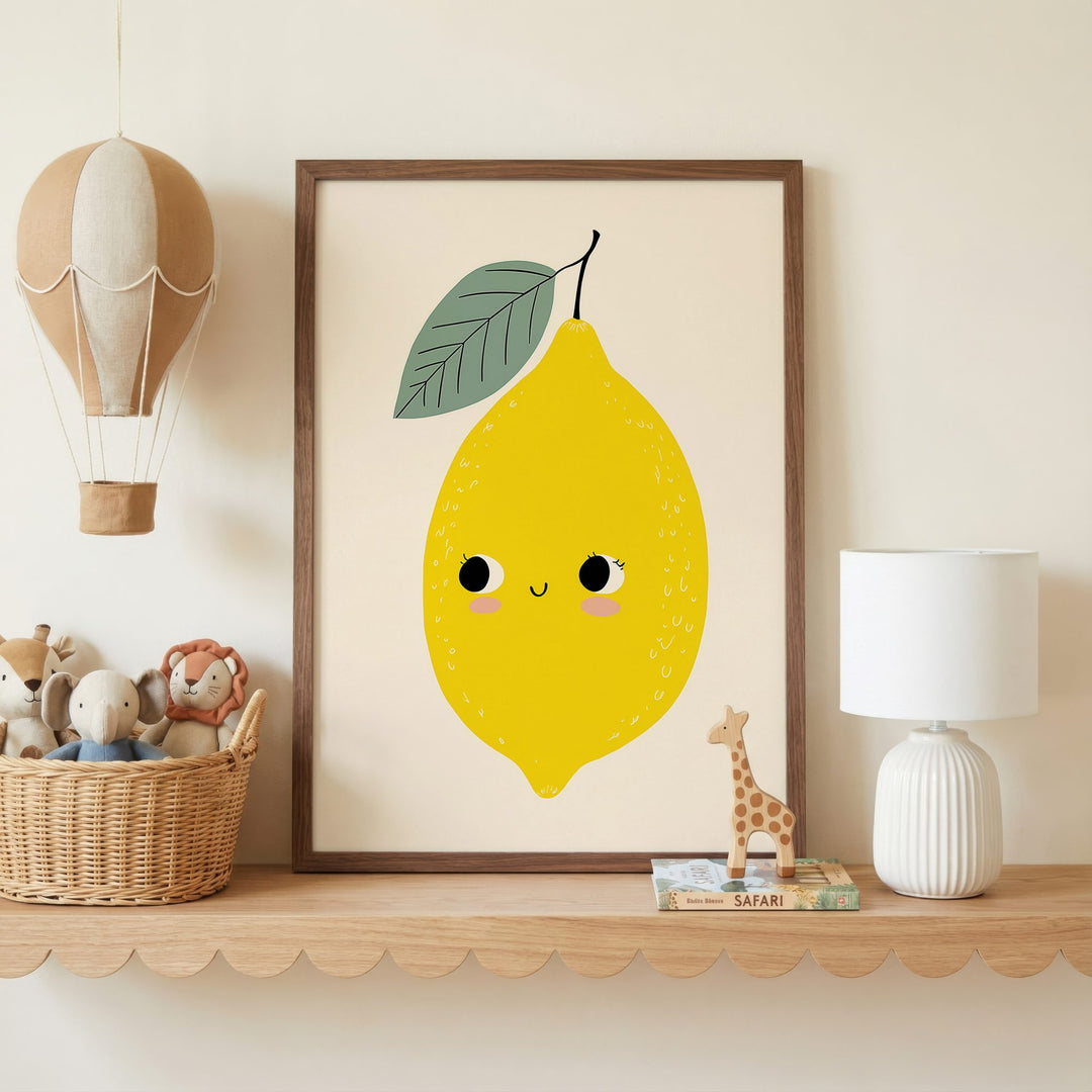 Smiling Lemon Print