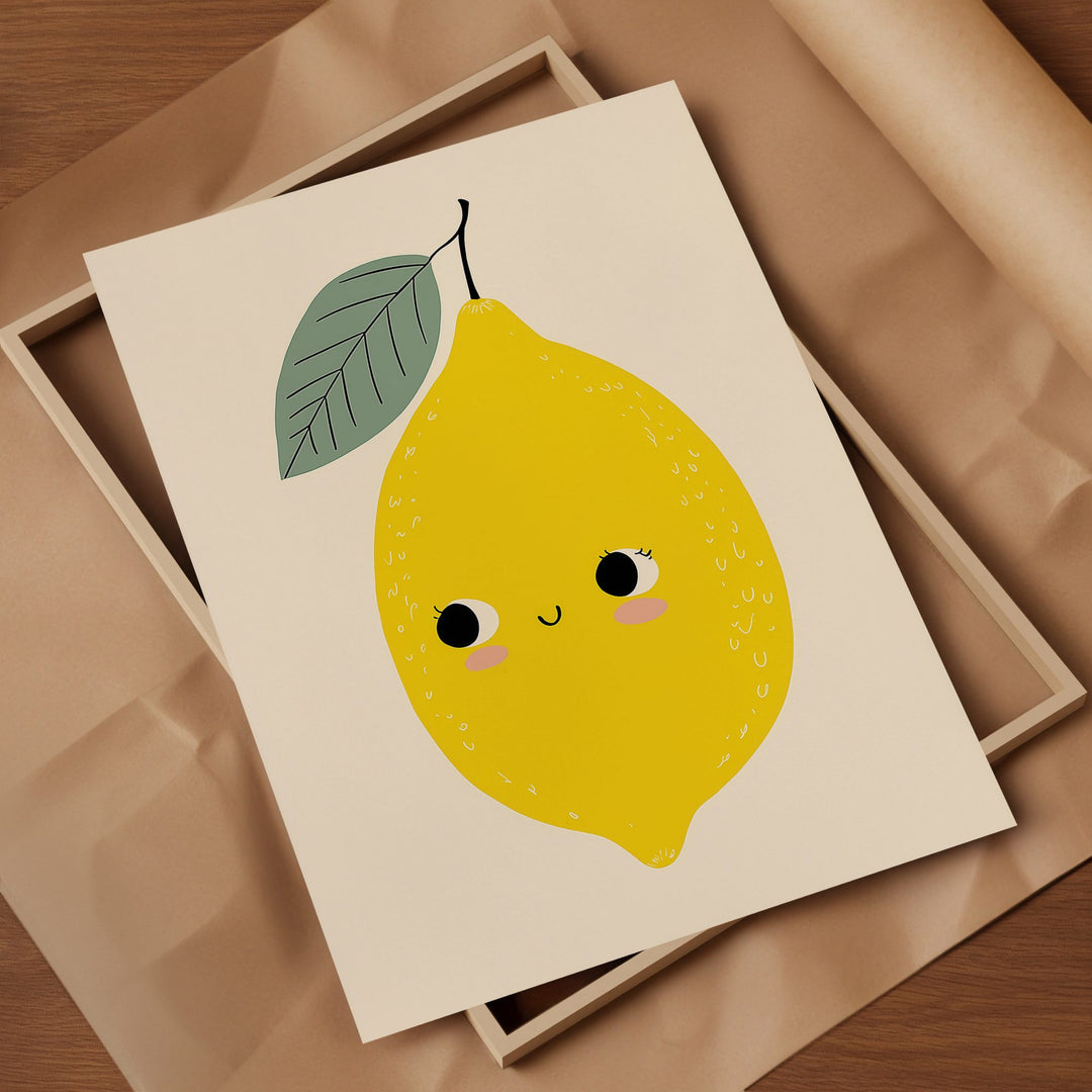 Smiling Lemon Print