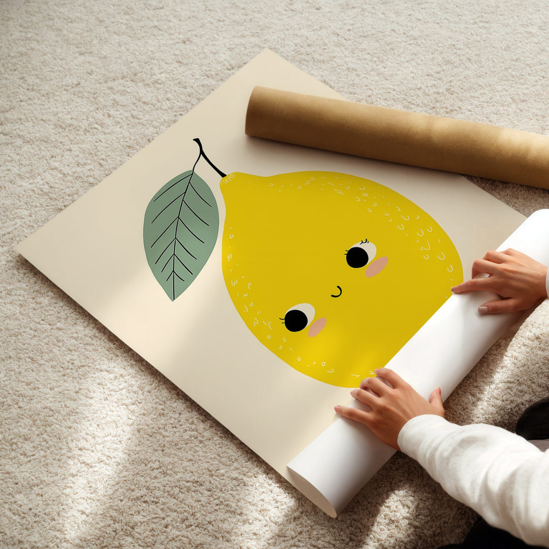 Smiling Lemon Print