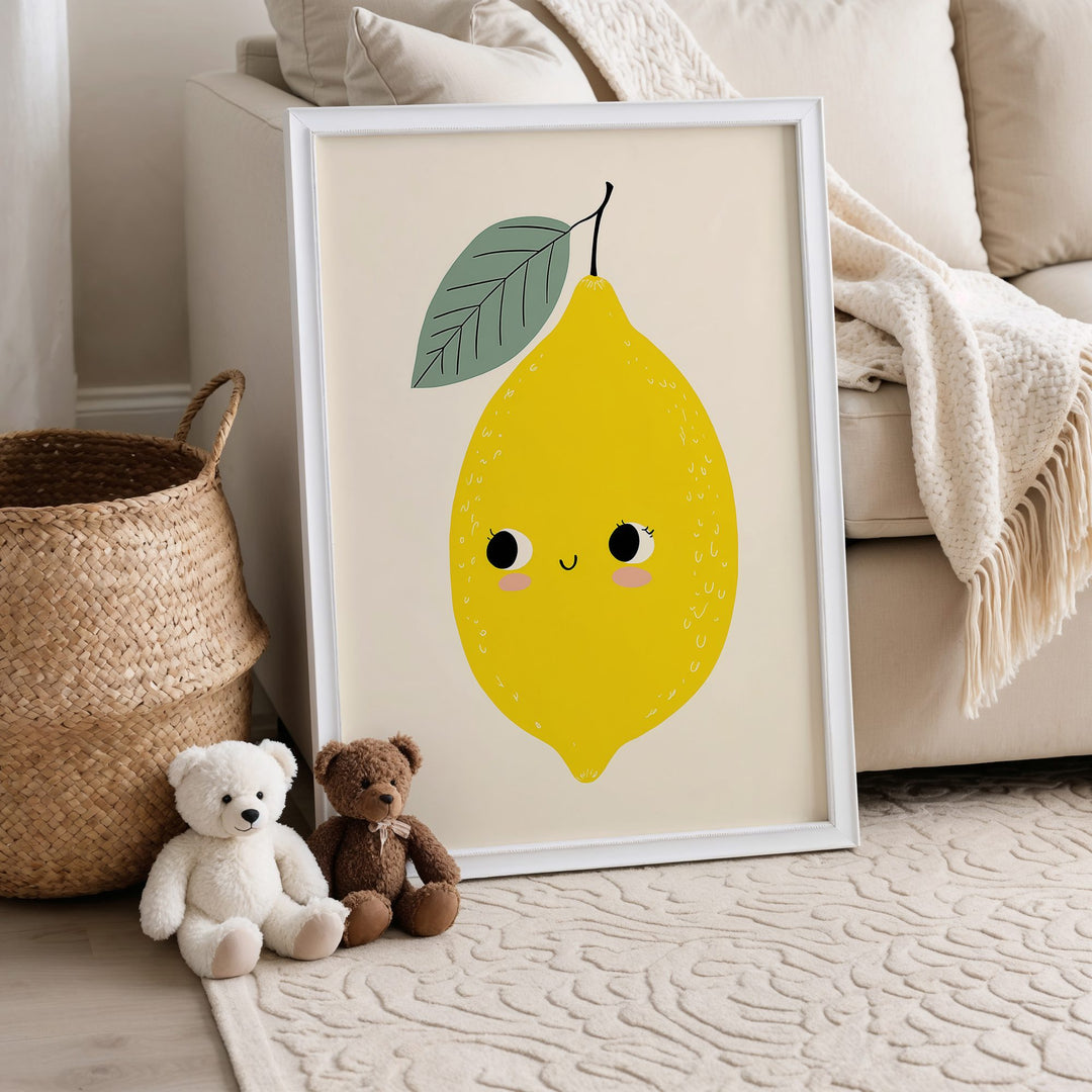 Smiling Lemon Print