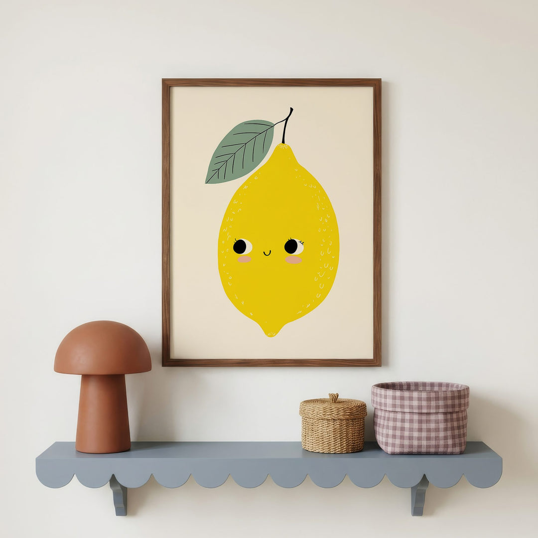 Smiling Lemon Print