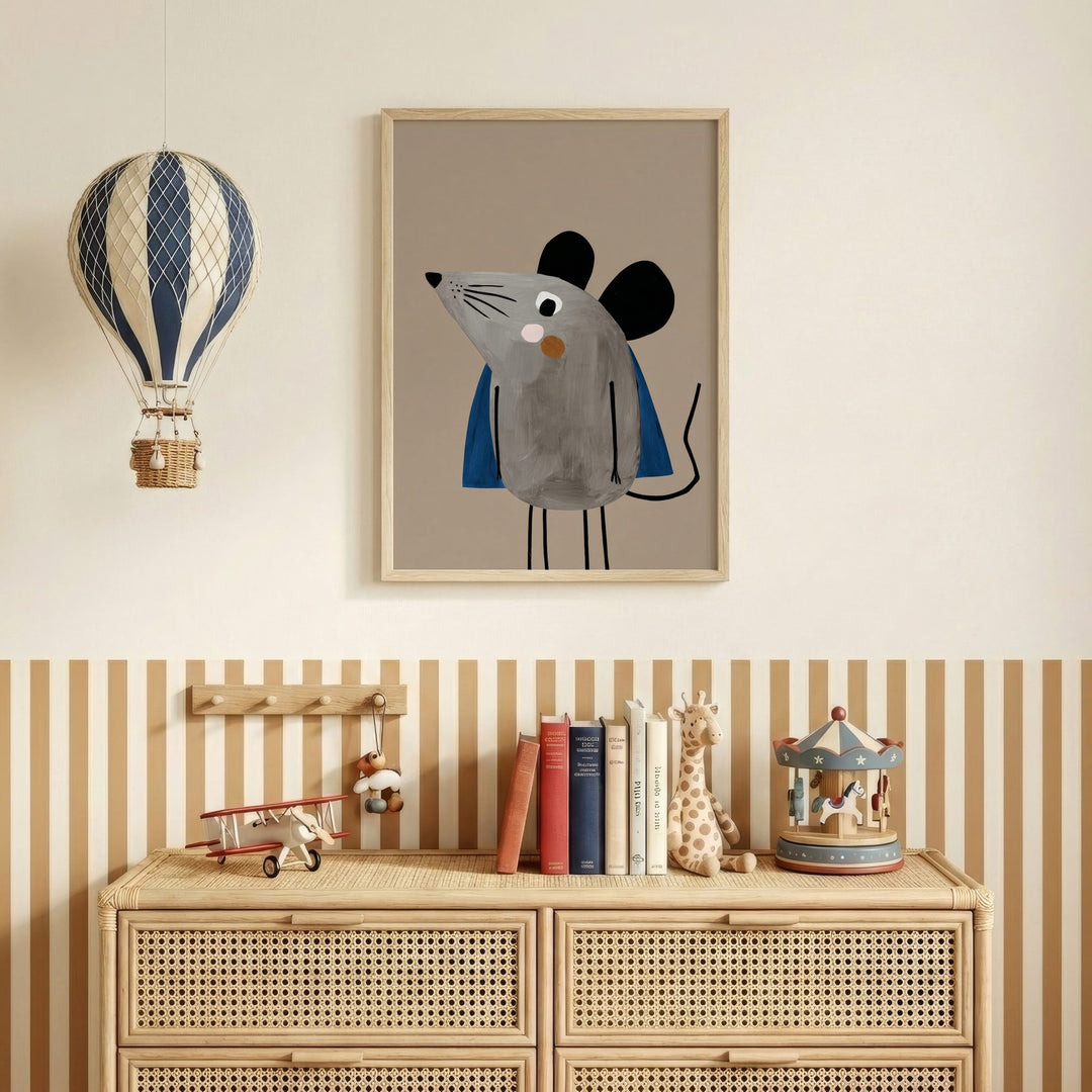 Superhero Mouse Print