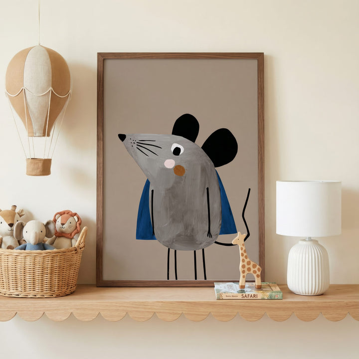 Superhero Mouse Print