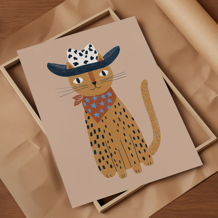 Cowboy Leopard Print