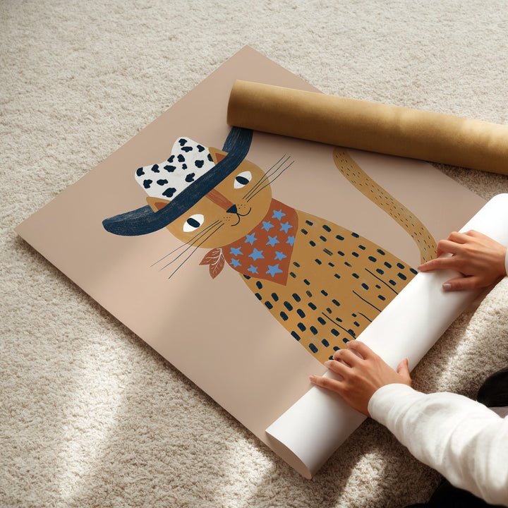 Cowboy Leopard Print