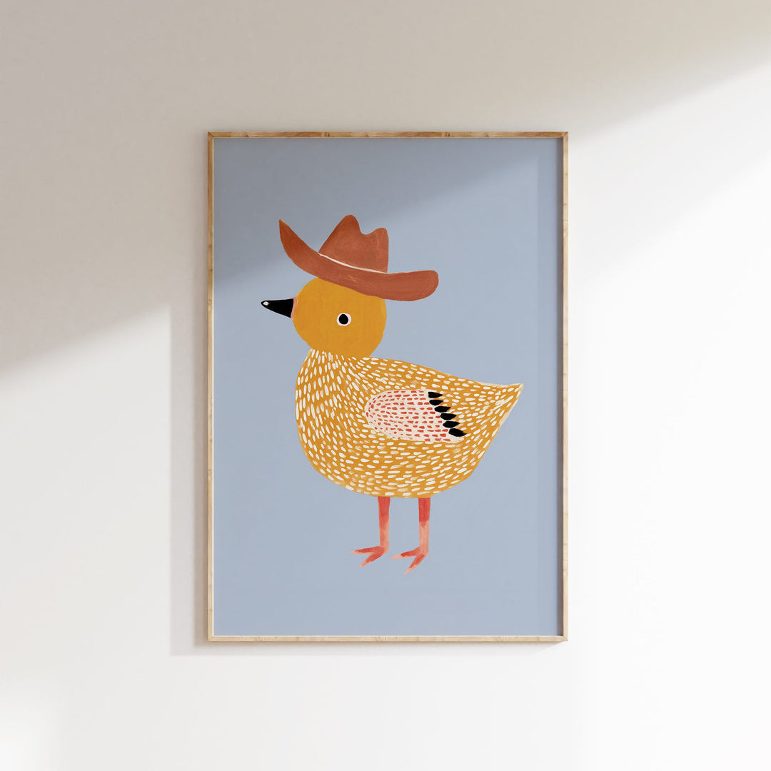 Little Cowboy Duck Print