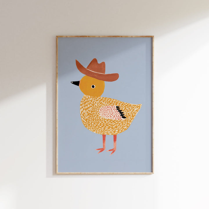 Little Cowboy Duck Print