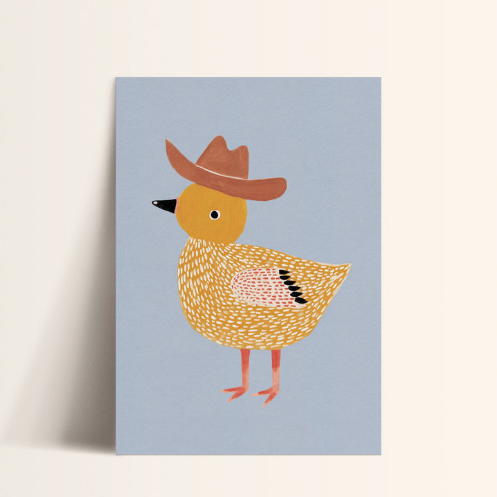 Little Cowboy Duck Print