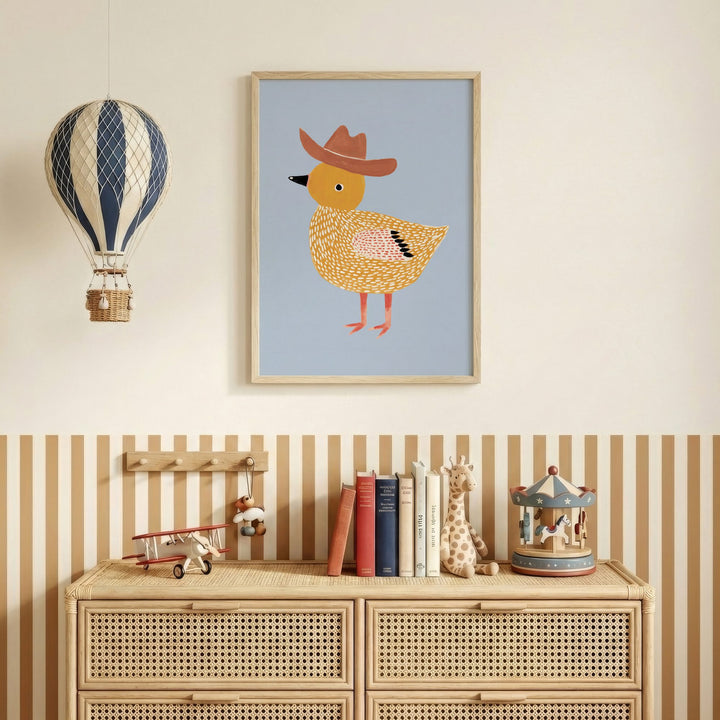 Little Cowboy Duck Print