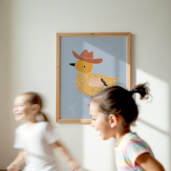 Little Cowboy Duck Print