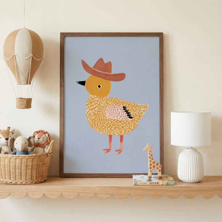Little Cowboy Duck Print