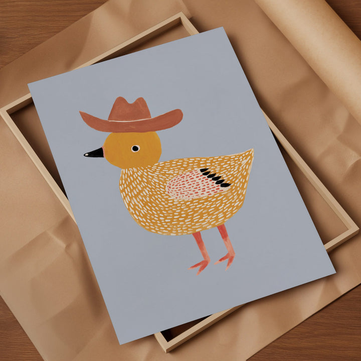 Little Cowboy Duck Print