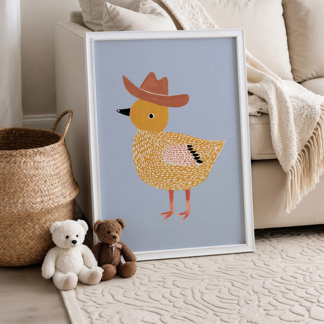 Little Cowboy Duck Print