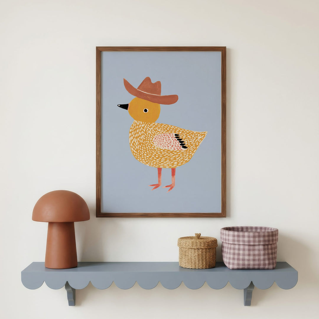 Little Cowboy Duck Print