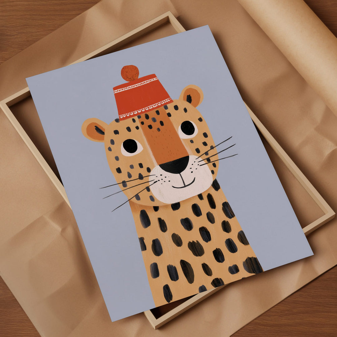 Bobble Hat Leopard Print