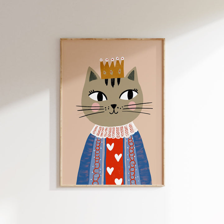 Queen Cat Print