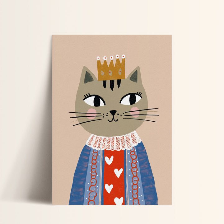 Queen Cat Print