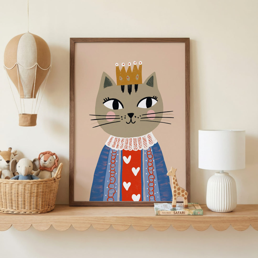 Queen Cat Print