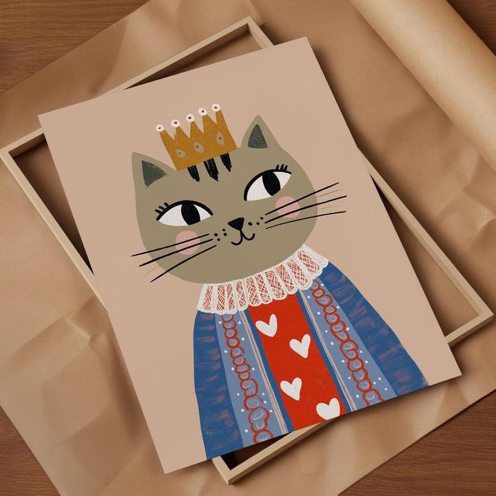 Queen Cat Print