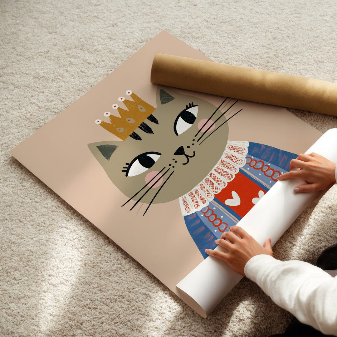 Queen Cat Print