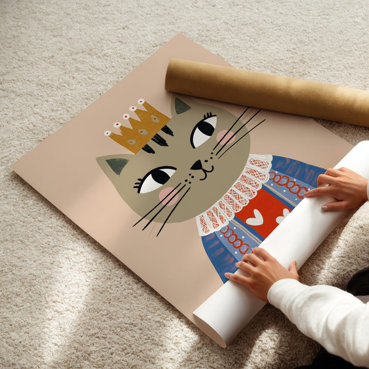 Queen Cat Print