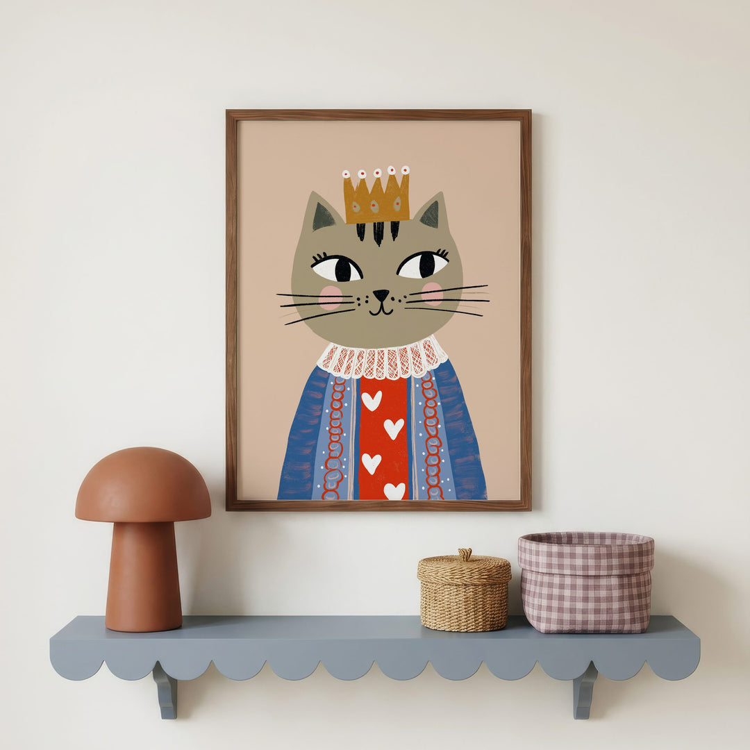 Queen Cat Print