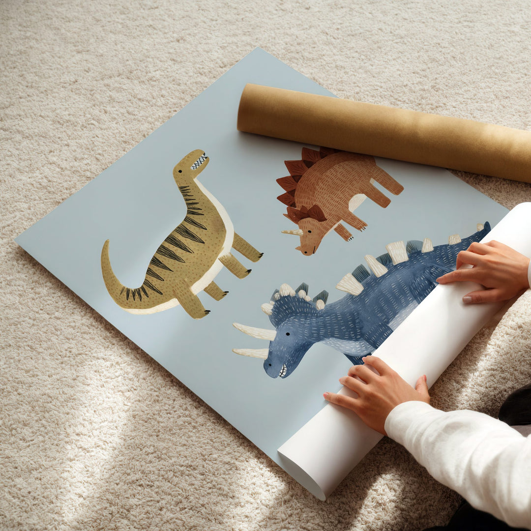 Dinosaur Friends Print