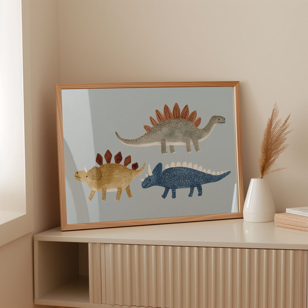 Dinosaur Parade Print
