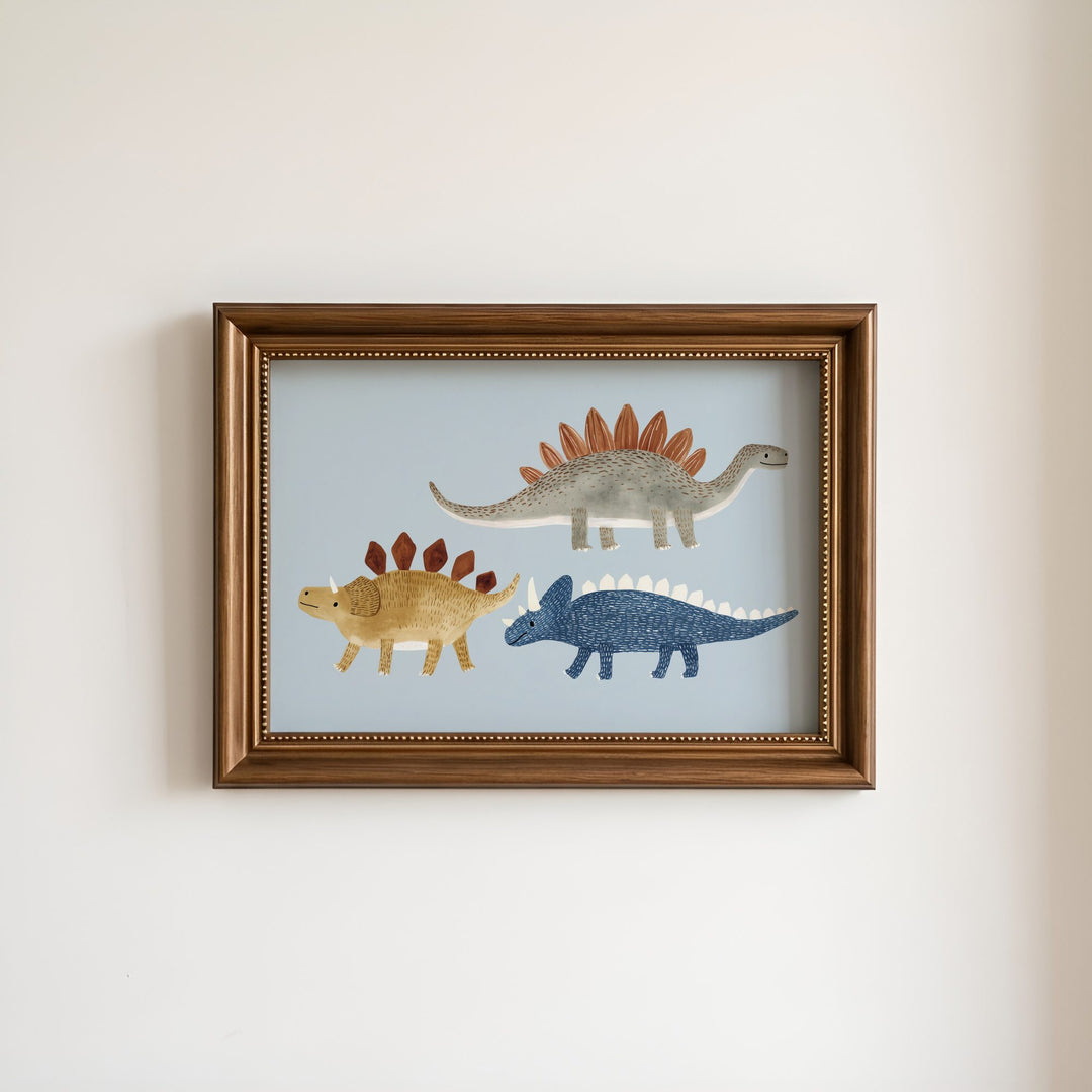 Dinosaur Parade Print