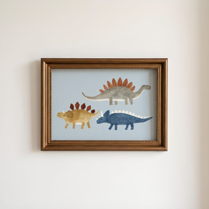 Dinosaur Parade Print