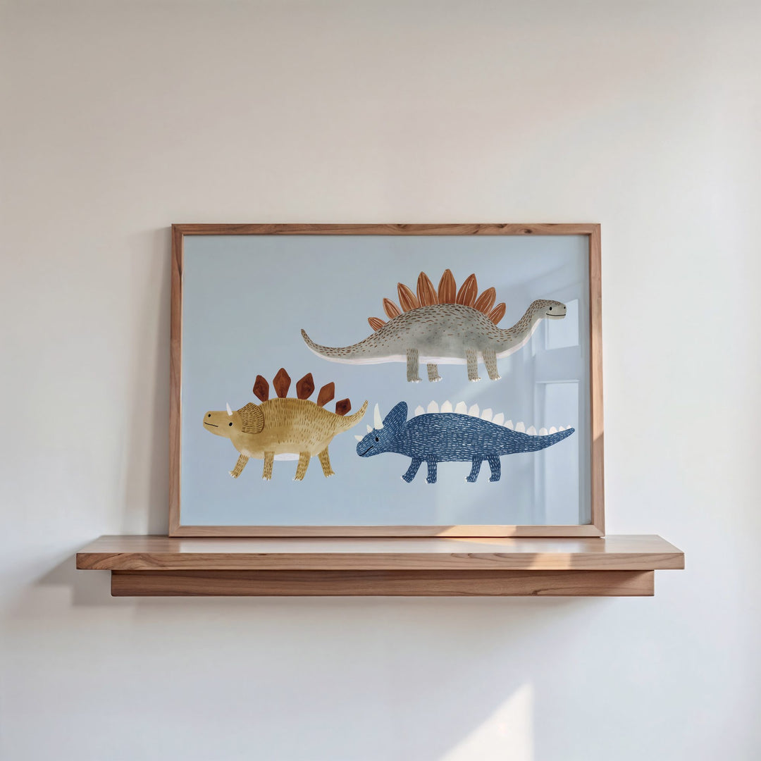 Dinosaur Parade Print