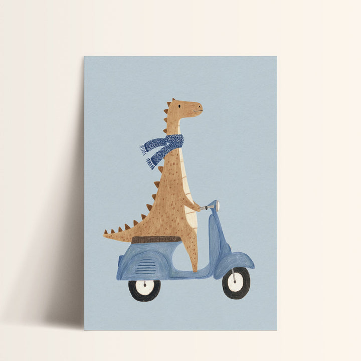 Scooter Dinosaur Print