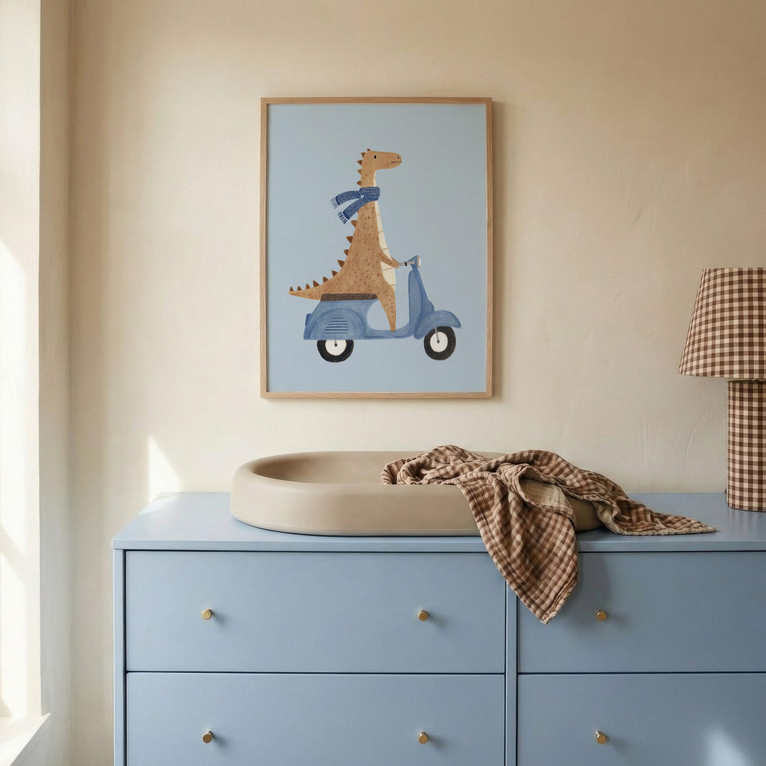 Scooter Dinosaur Print