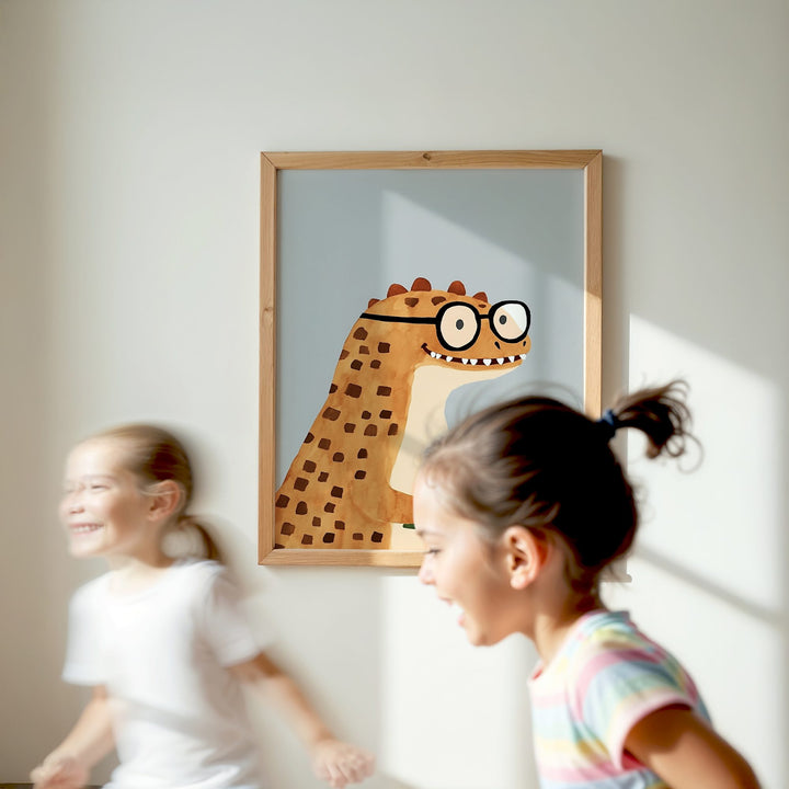 Clever Dinosaur Print