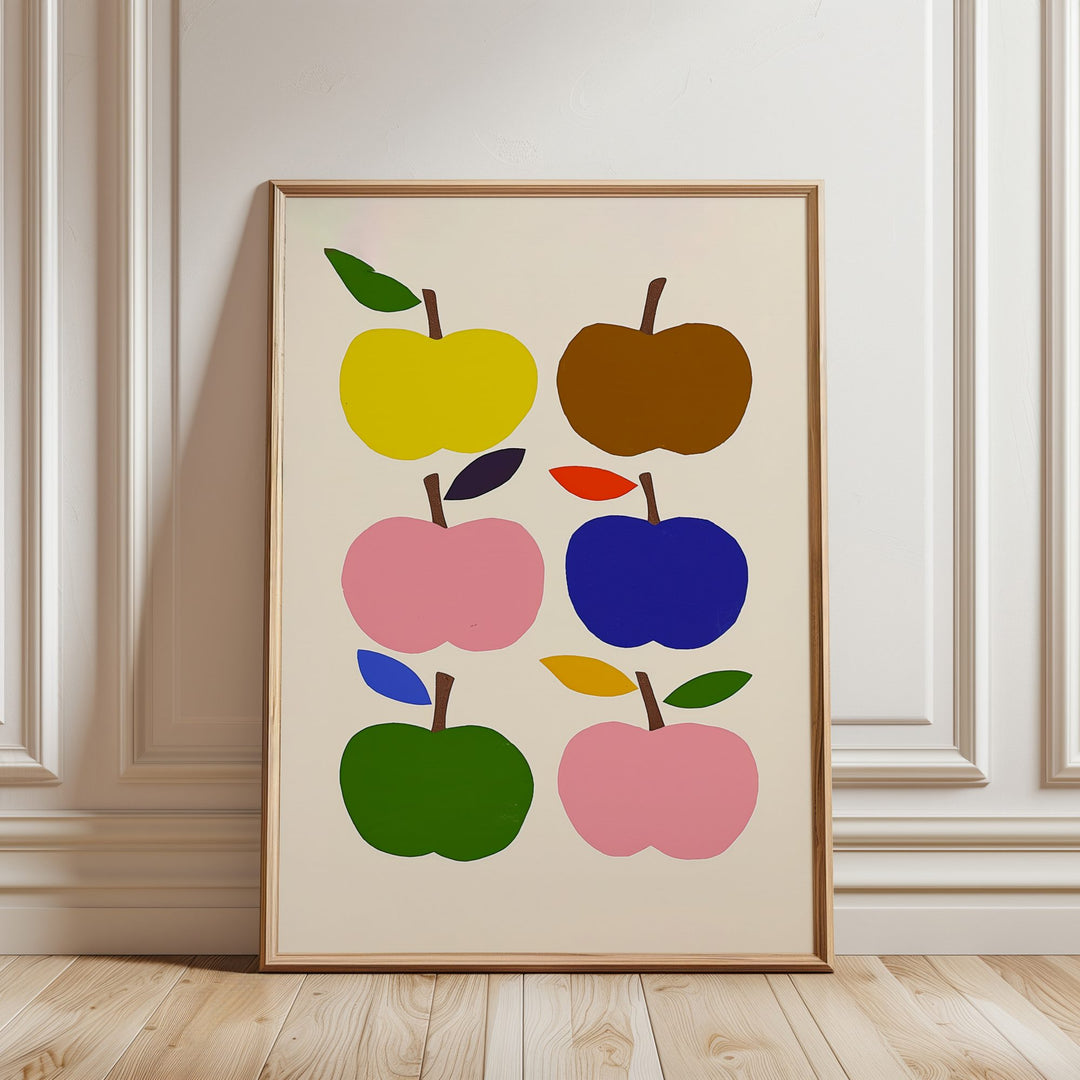 Rainbow Apples Print