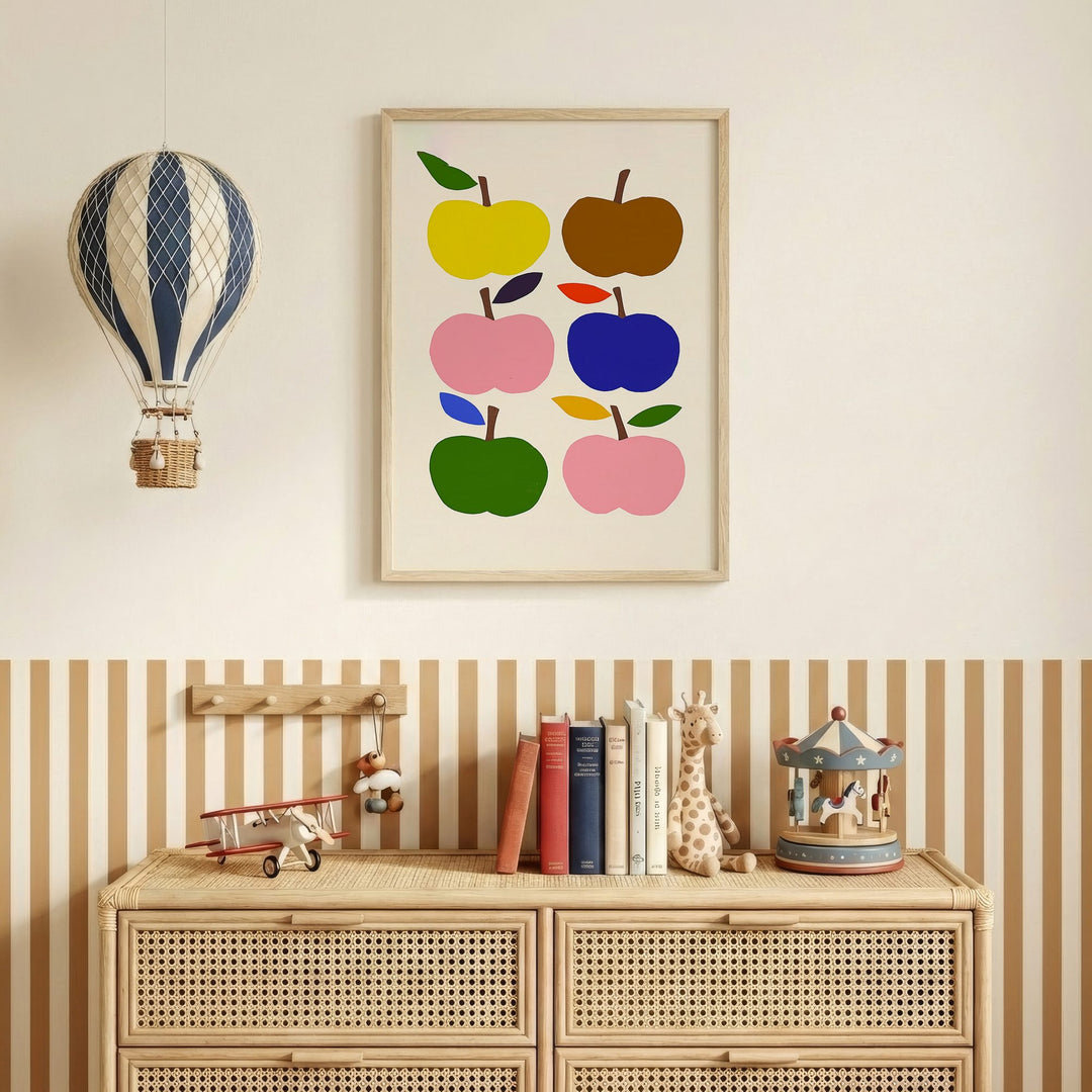 Rainbow Apples Print