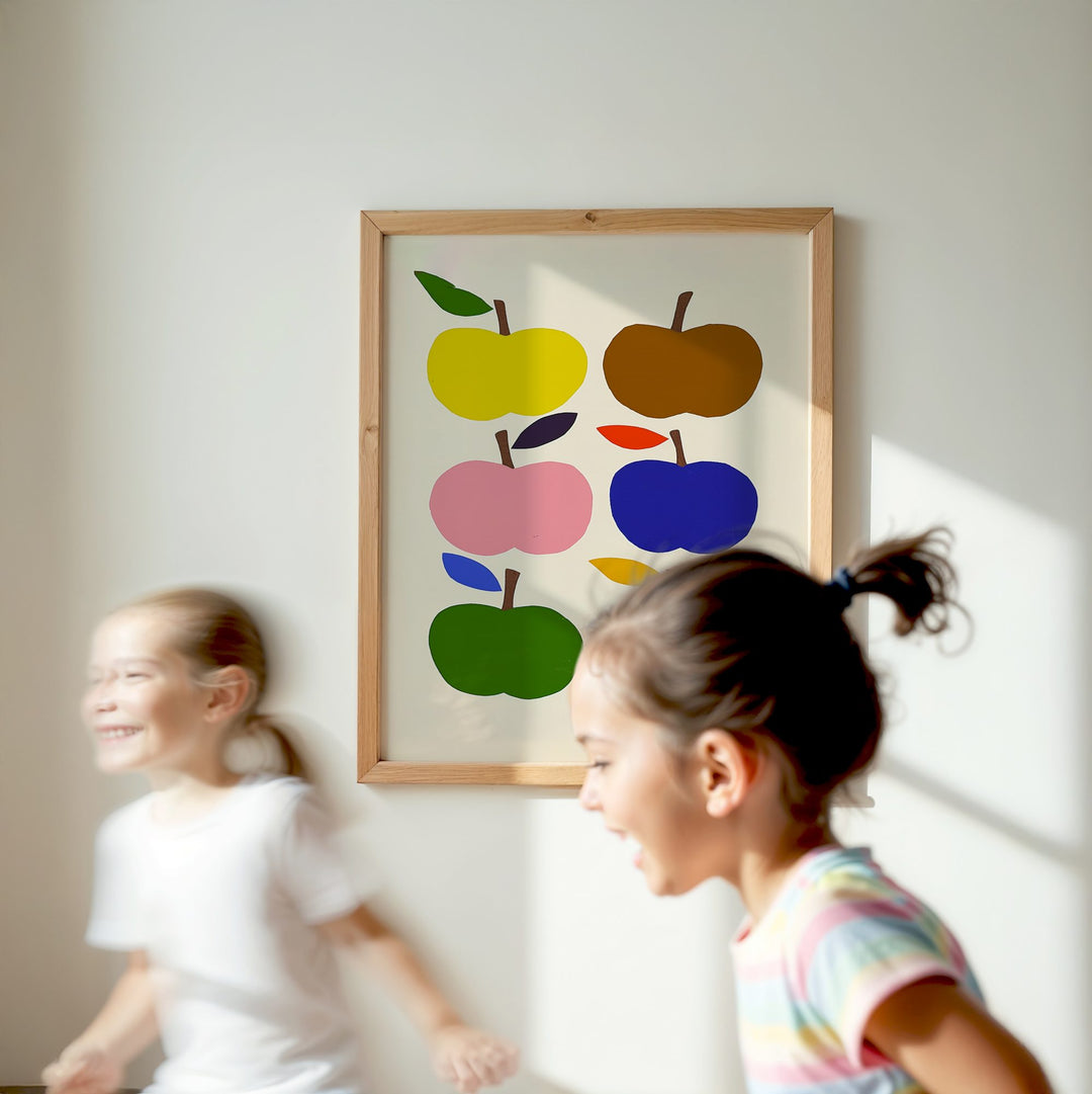 Rainbow Apples Print