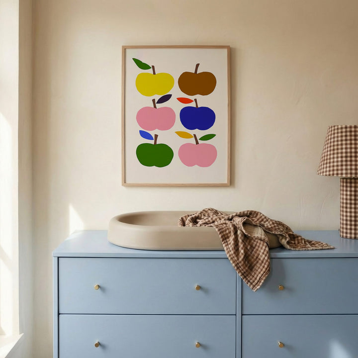 Rainbow Apples Print