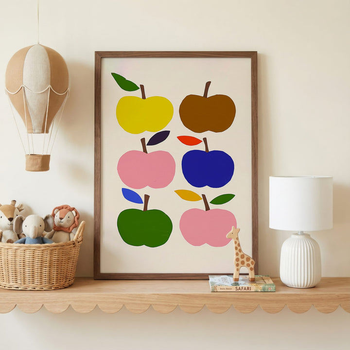 Rainbow Apples Print