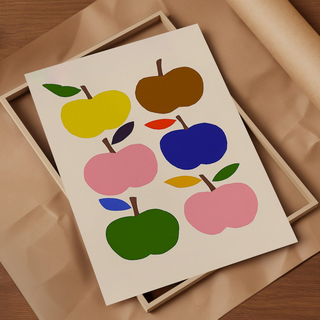 Rainbow Apples Print