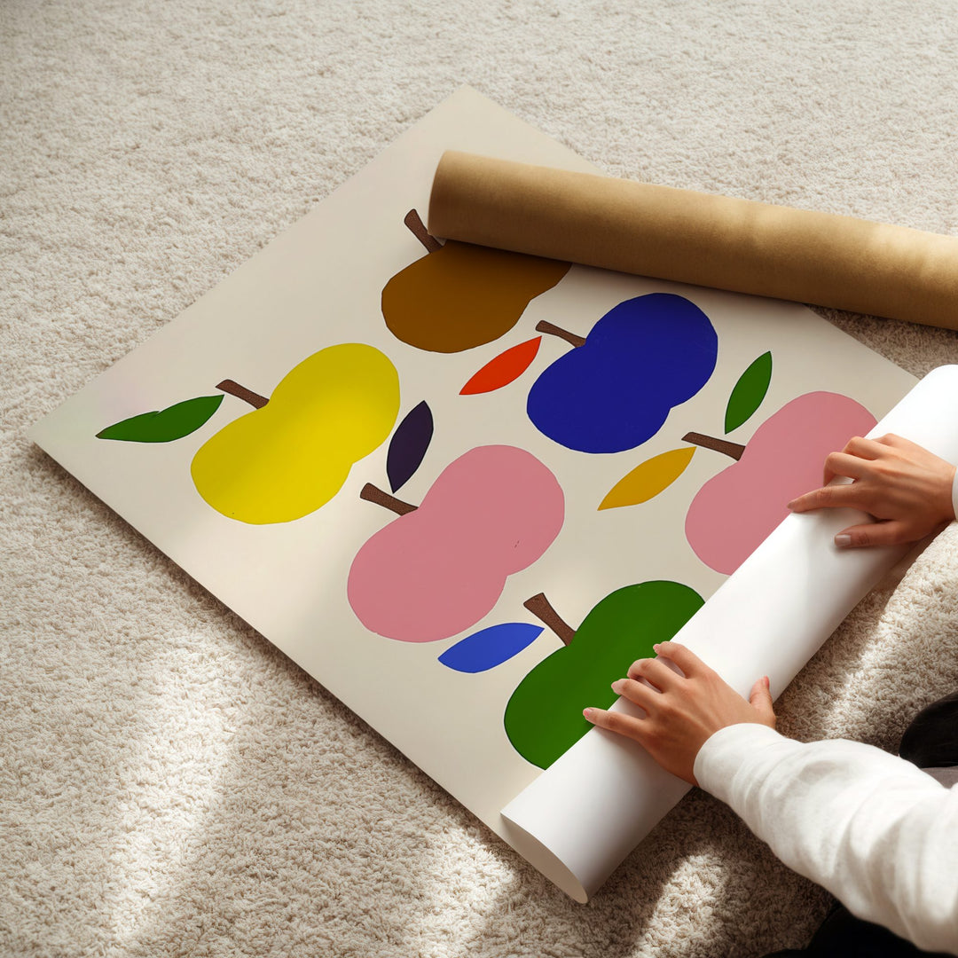 Rainbow Apples Print