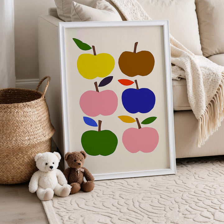 Rainbow Apples Print