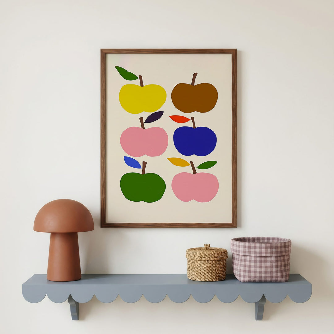 Rainbow Apples Print