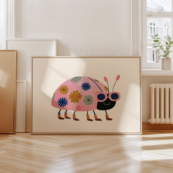 Flower Power Ladybird Print